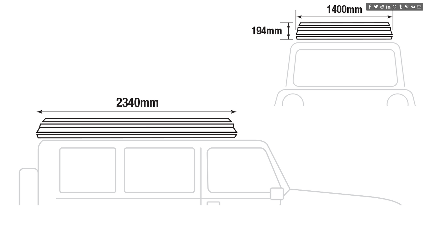 Ironman 4x4 Swift 1400 Rooftop Tent