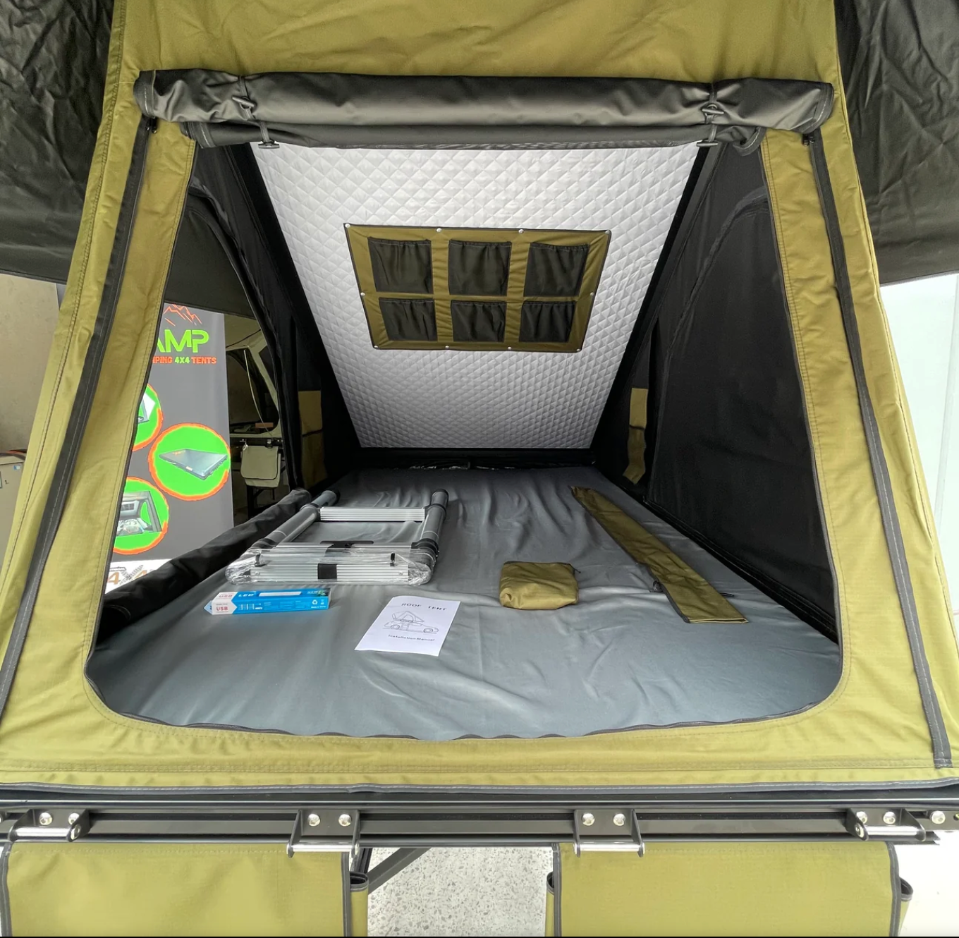 X Camp Rooftop Tent CX300 Green